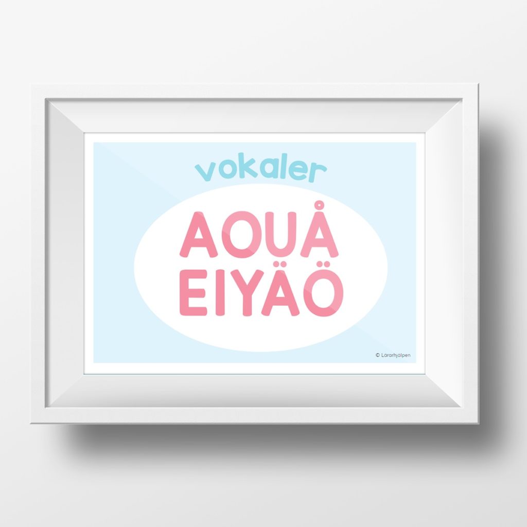 Vokalskylt – alla vokaler