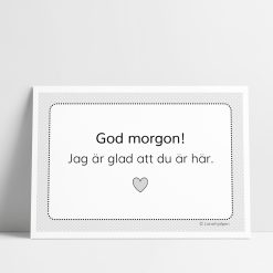 God morgon - svartvit