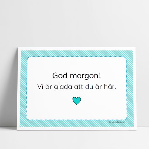 God morgon - blå