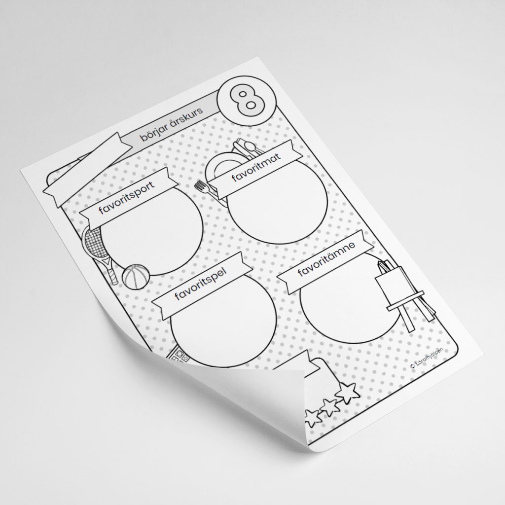 Jag börjar årskurs 8