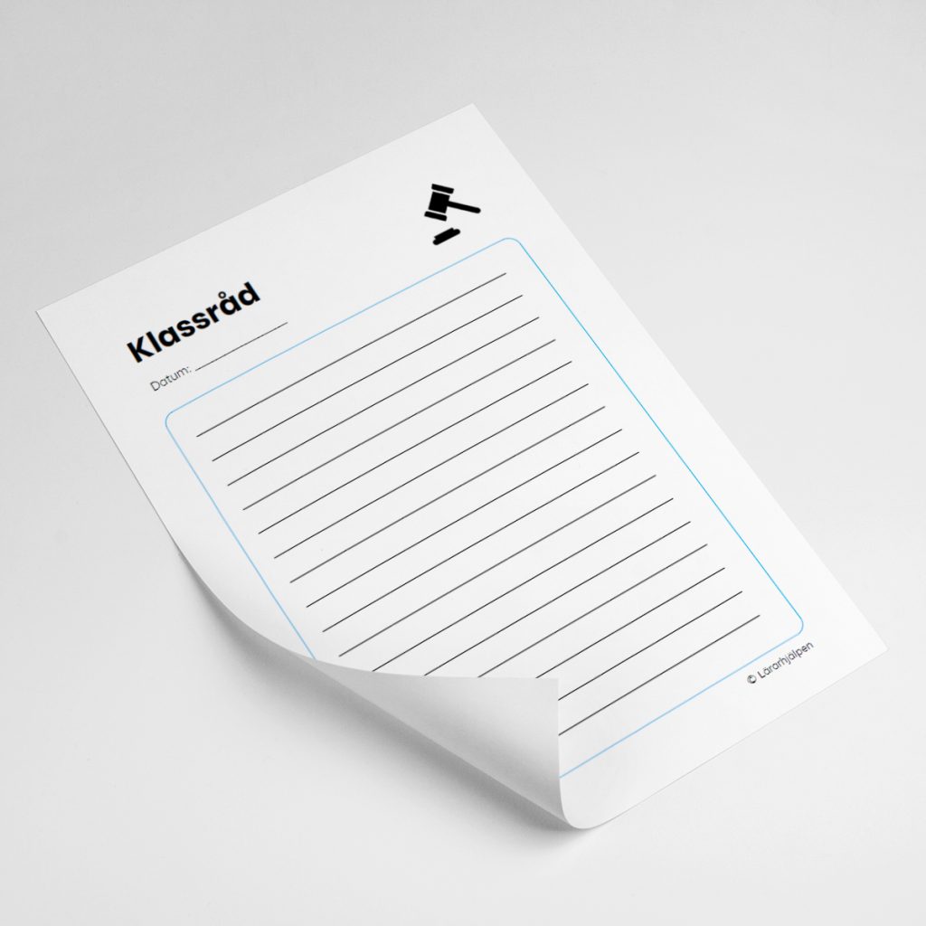 Klassrådsmall – tom