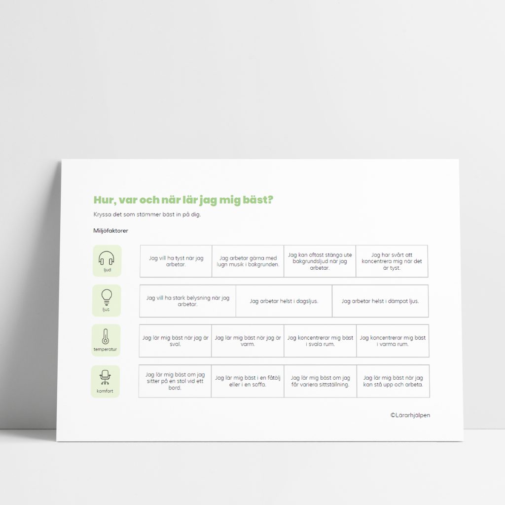 Hur var och när lär jag mig bäst?