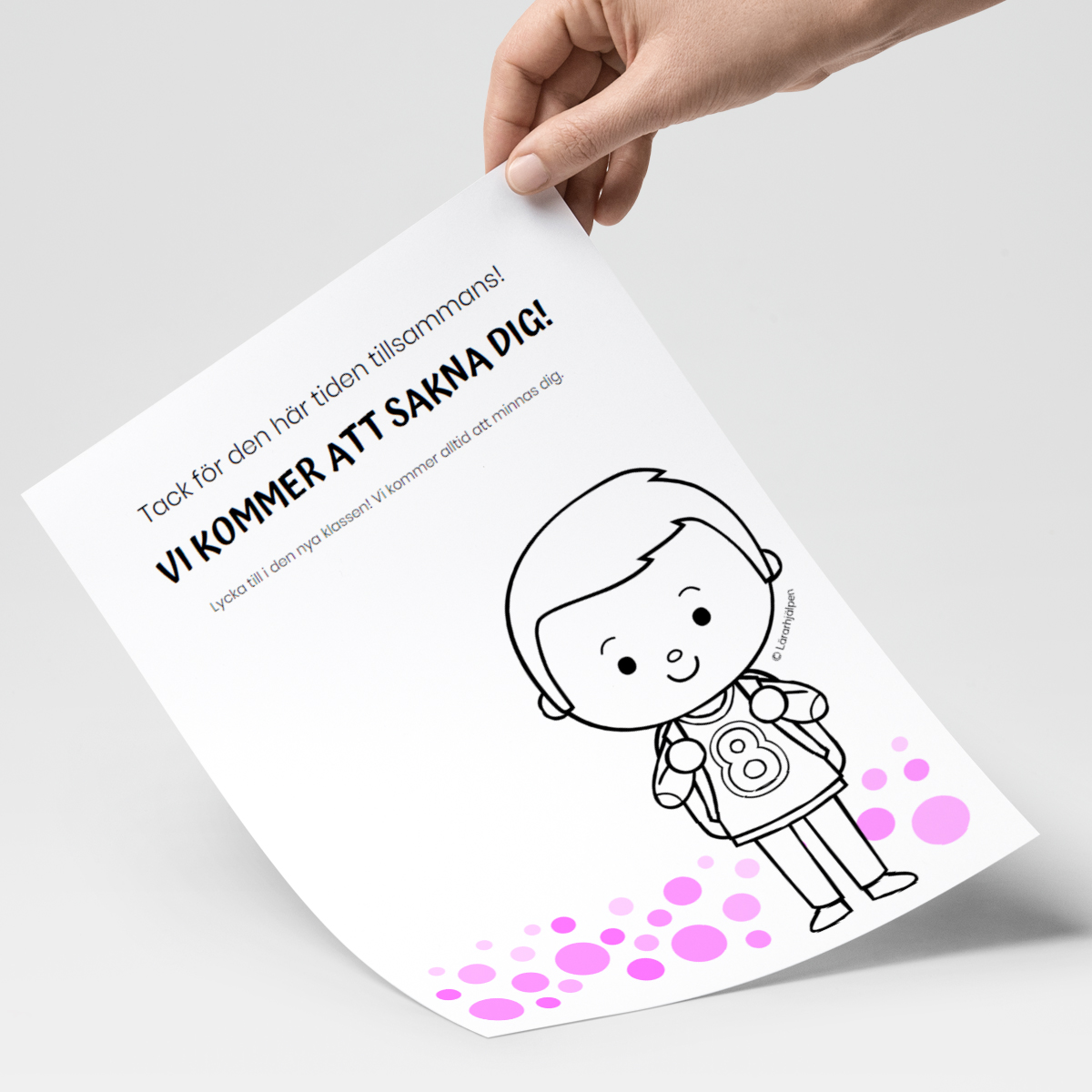 Lycka till i din nya klass