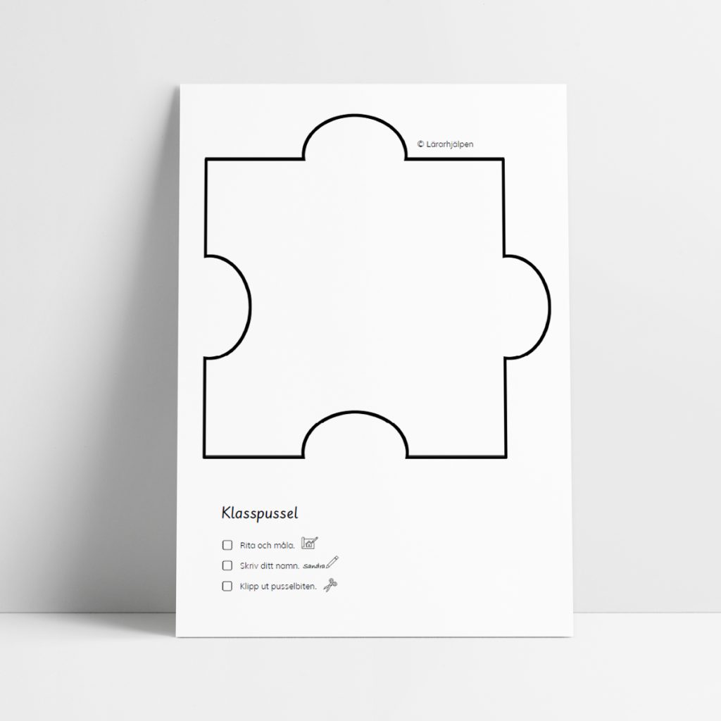 Pusselbit till klasspussel