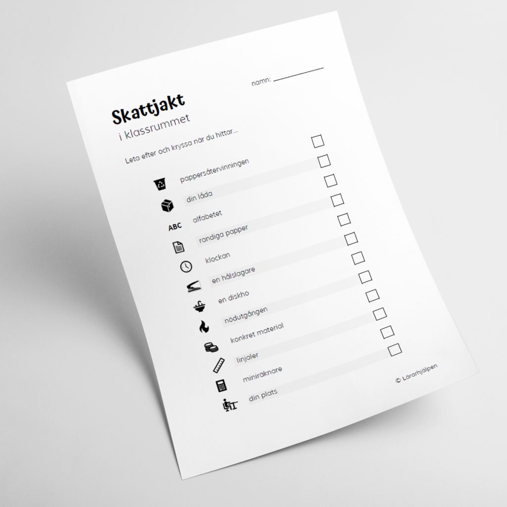 Skattjakt i klassrummet