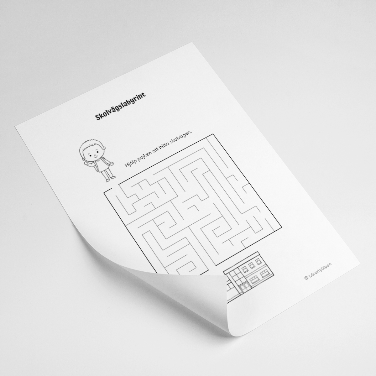 Skolstart - labyrint