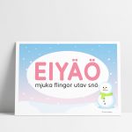 Posters – hårda och mjuka vokaler - bild 1