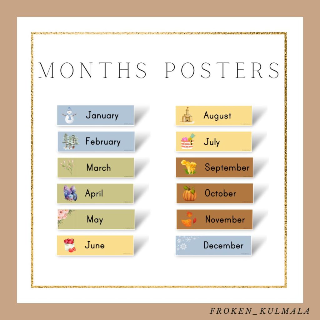Months poster