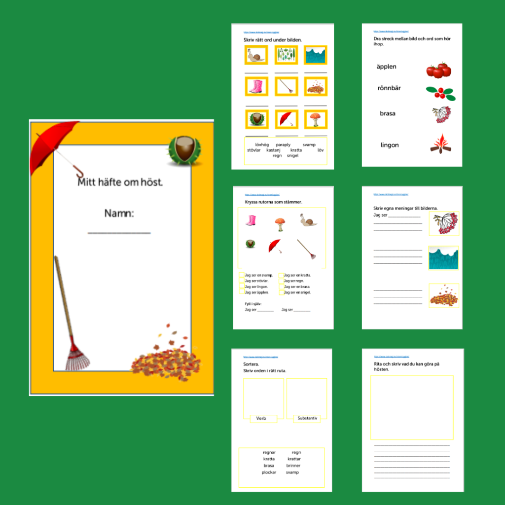 Arbetshäfte om höst.
