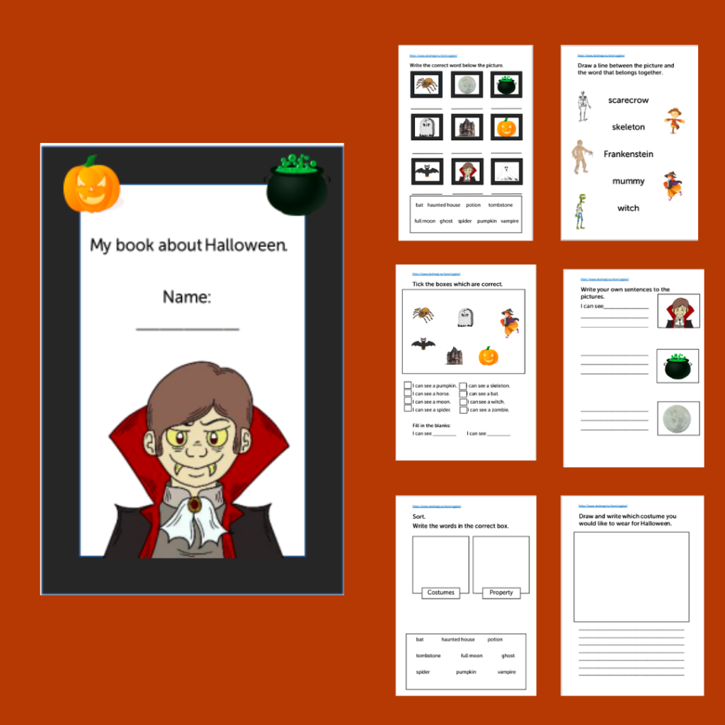 Workbook about Halloween.