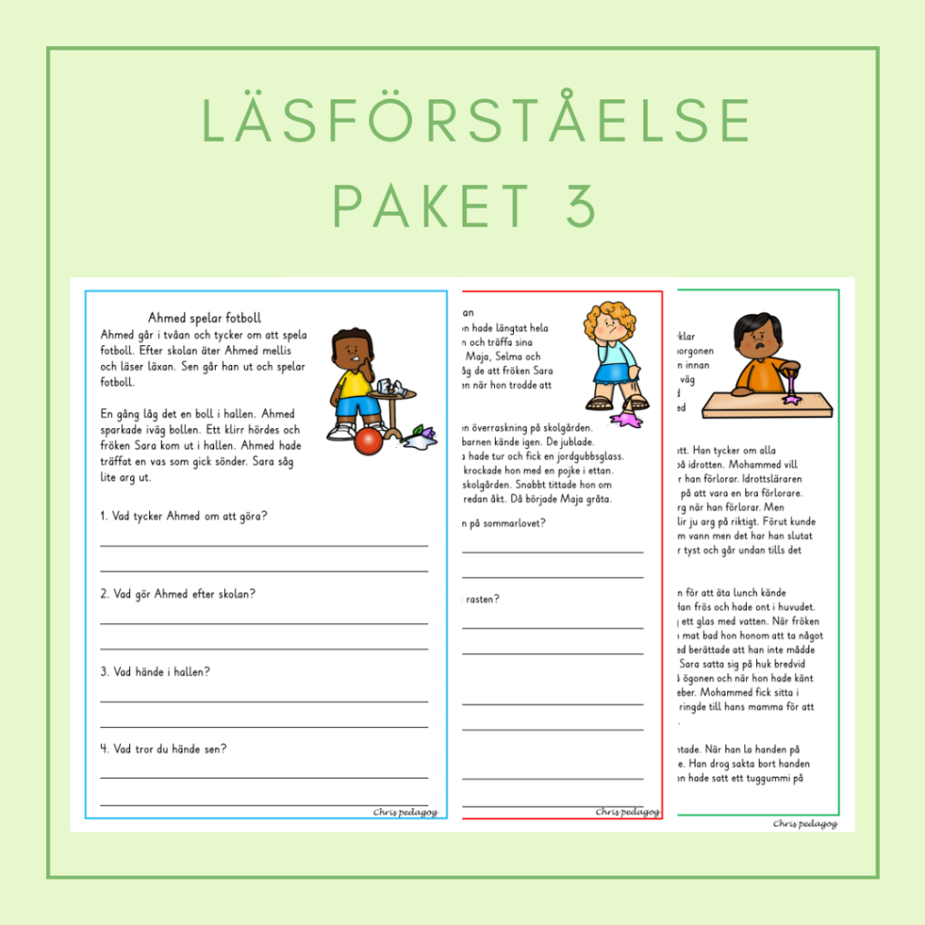 Läsförståelse paket 3