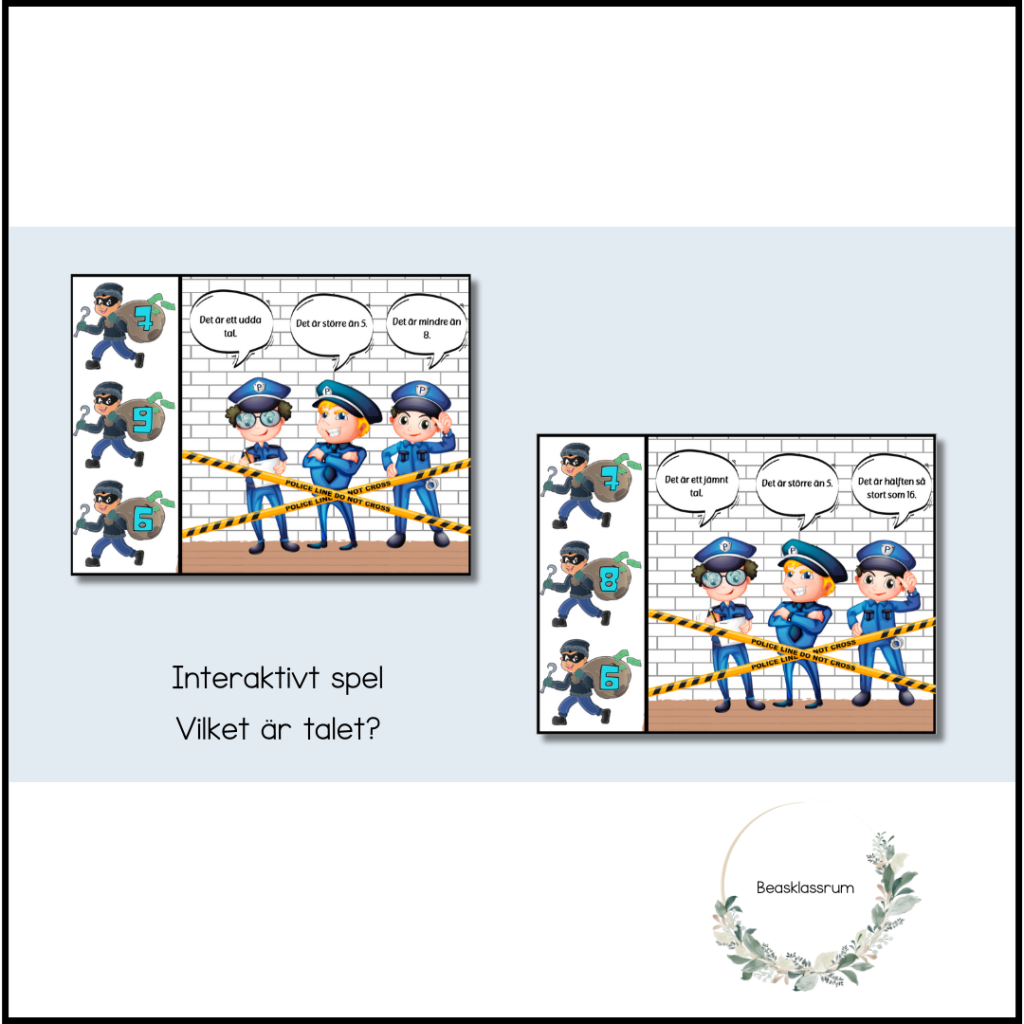 Interaktivt spel – vilket är talet?