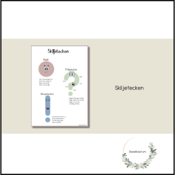 Skiljetecken - visuellt stöd