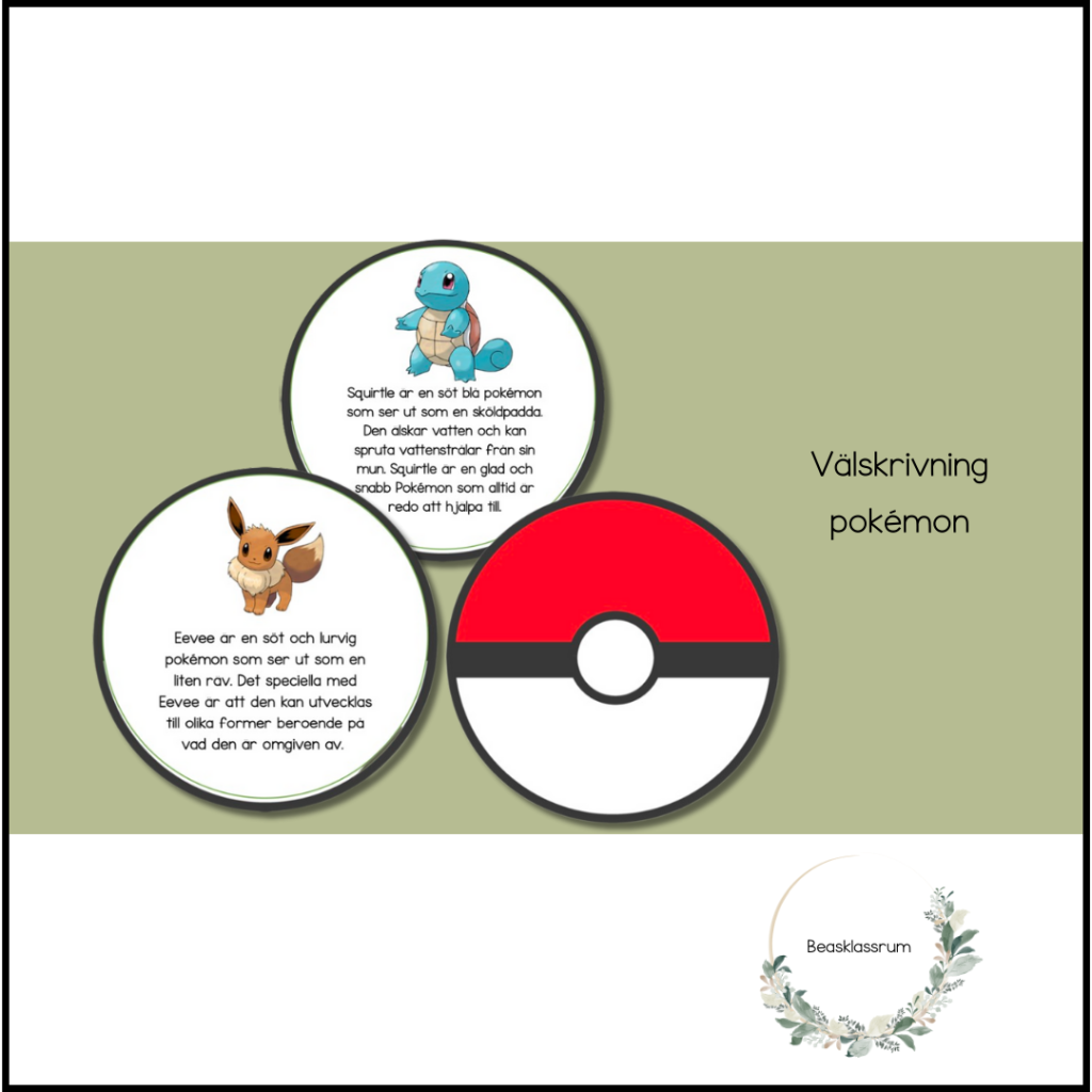 Välskrivning – pokémon