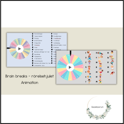 Brain breaks - rörelsehjulet med animation