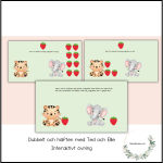 Dubbelt och hälften med Ted och Ellie – interaktiv övning - bild 1