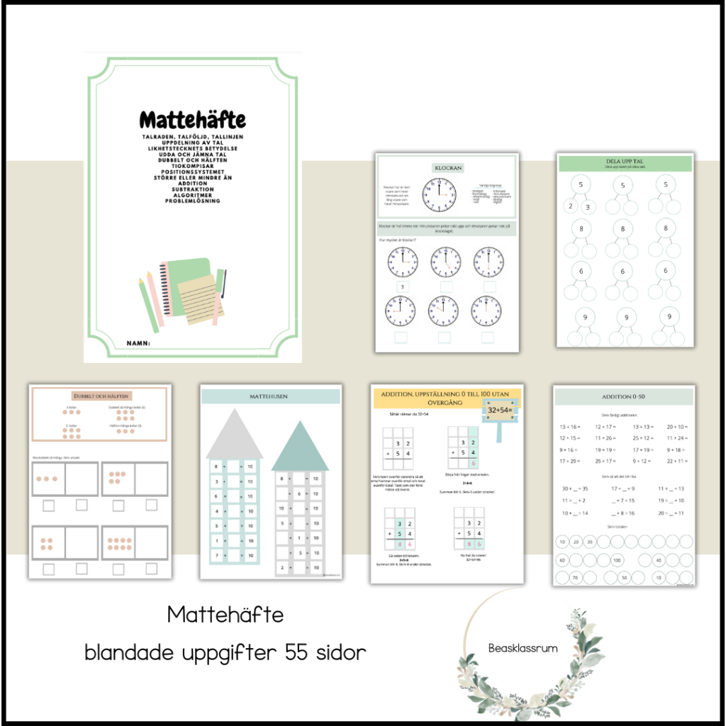 Mattehäfte – träna mera