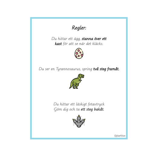 Mattespel: Multiplikation - 8:ans tabell med tema "Dinosaurier"