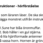 Hörförståelse – hitta monstret - bild 2
