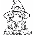 Halloween målarbok 59 sidor - bild 9