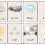 Flash cards väder svenska och engelska - bild 2