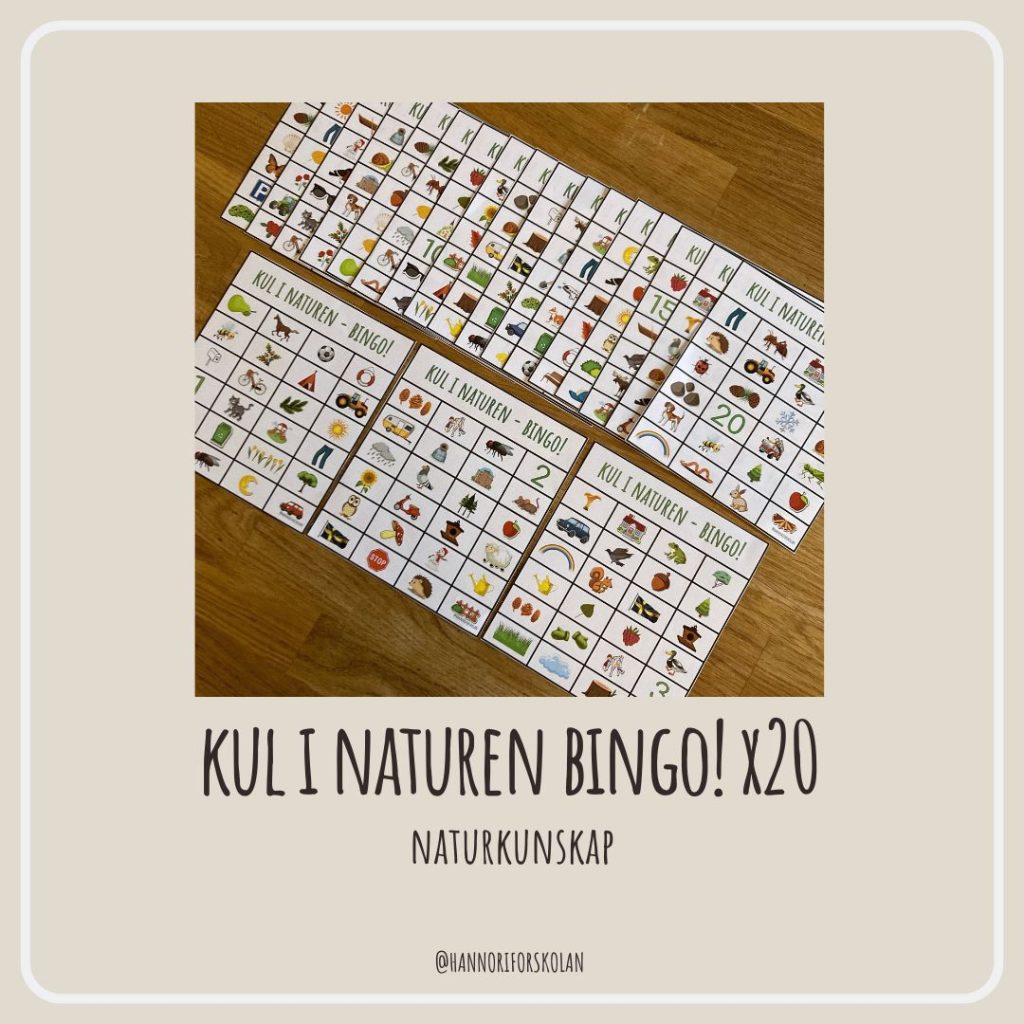 Kul i naturen bingo! x20