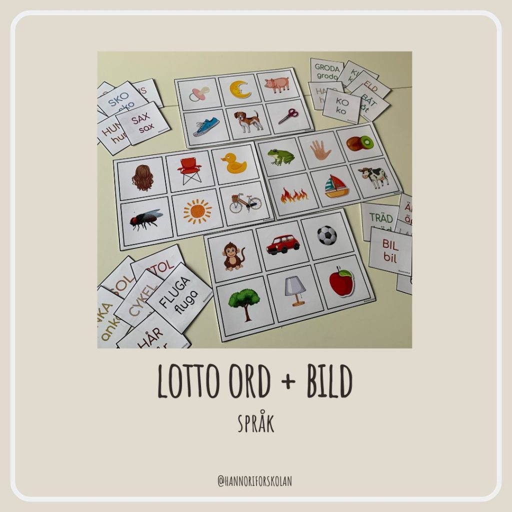 Lotto ord + bild