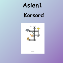 Asiens Djur1 Korsord