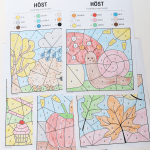 Färglägg med kod – höst - bild 2