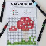 Pixelbilder – färglägg dolda motiv HÖST - bild 4