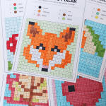 Pixelbilder – färglägg dolda motiv HÖST - bild 3