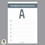 Välskrivning – bokstaven A - bild 1