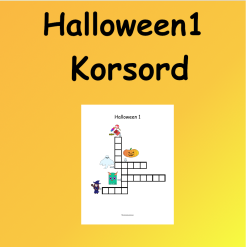 Halloween 1 Korsord