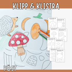Klipp och klistra - pyssel tema höst