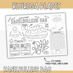 Kanelbullens dag - kluriga bladet: knep, knåp och pyssel