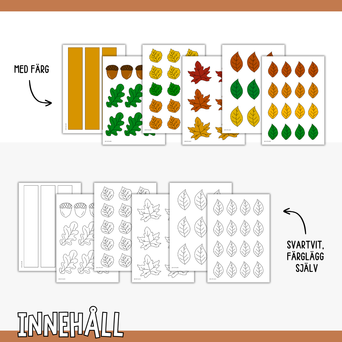 Höstpyssel - gör en lövkrona