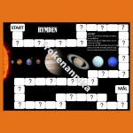 Rymden, spel med 24 frågekort - bild 1