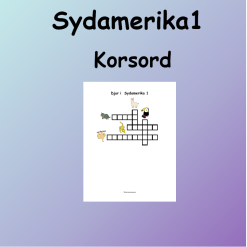 Sydamerikas Djur1 Korsord