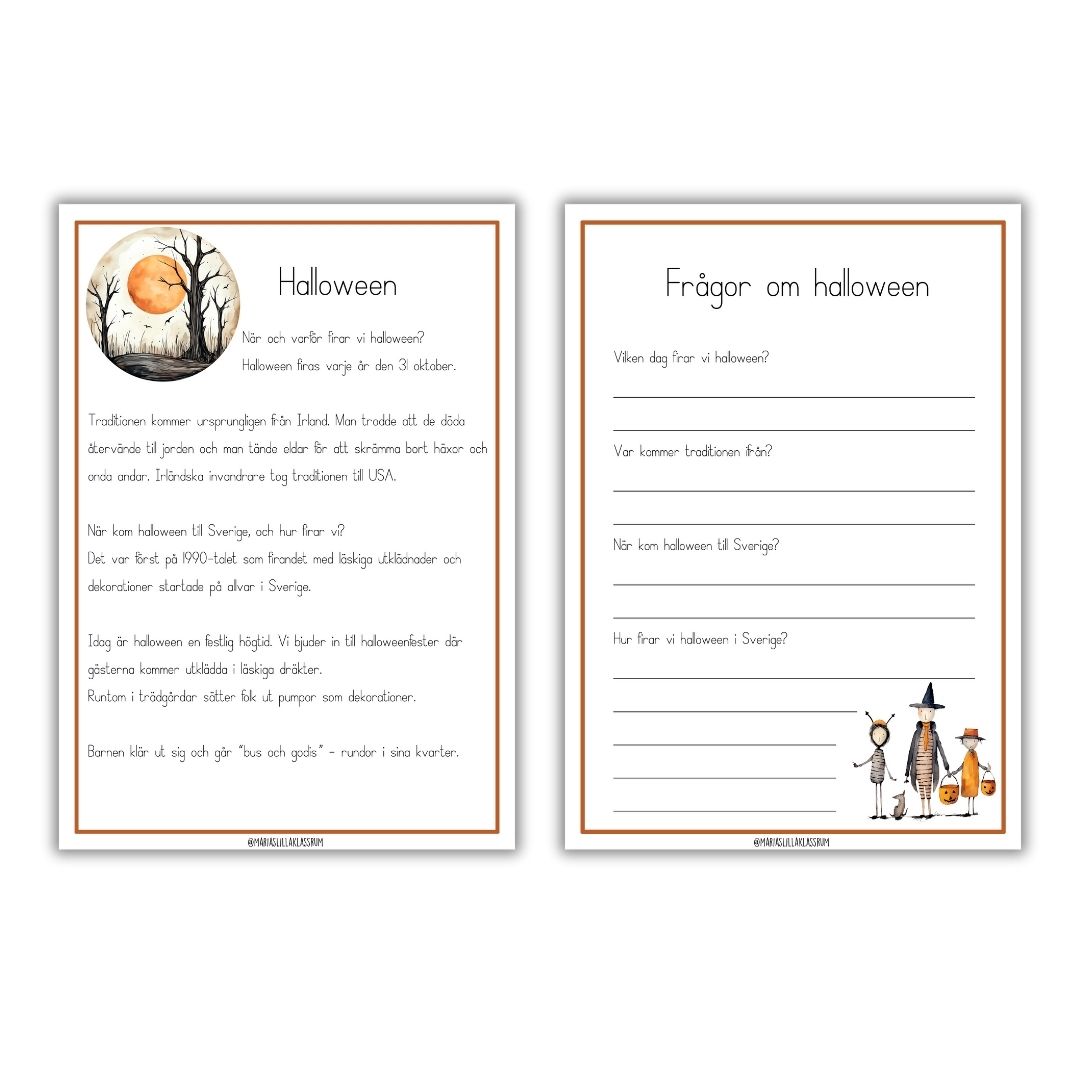 Halloweenpaket - 20 sidor