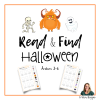 Read and find - Halloween 3-6