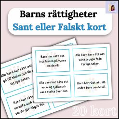 Barnkonventionen (20 sant/falskt kort)
