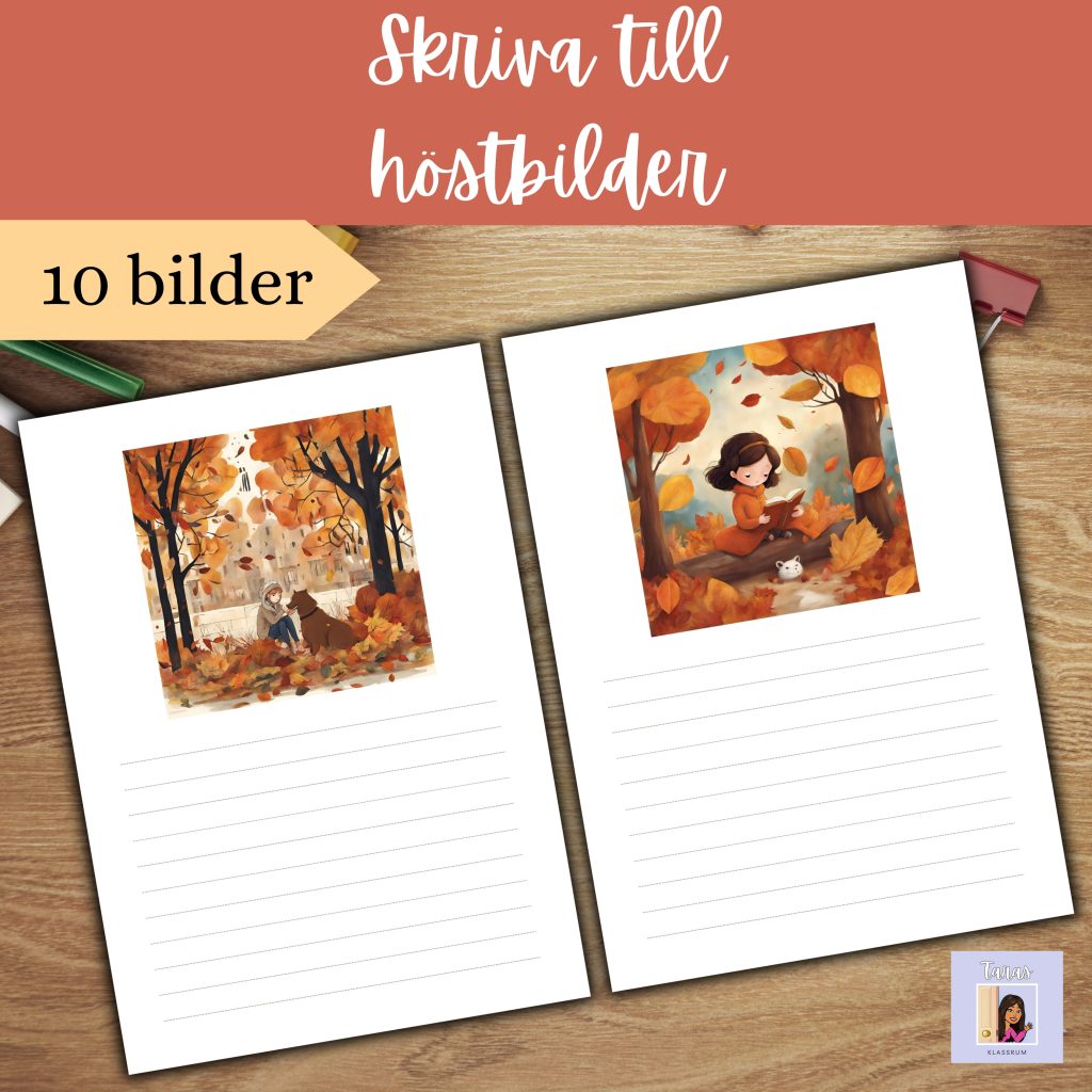 Skriva till höstbilder (10 bilder)
