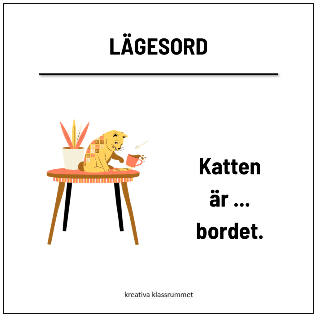 Lägesord paket