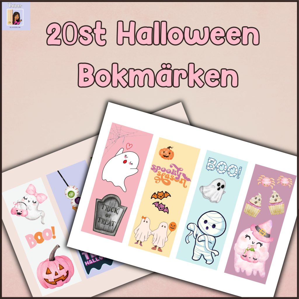 Halloween bokmärken