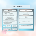 Like or likes – övningshäfte - bild 1