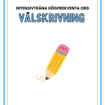 Välskrivning av högfrekventa ord- intensivträna - bild 2