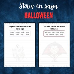 Läskig saga (med stödord)