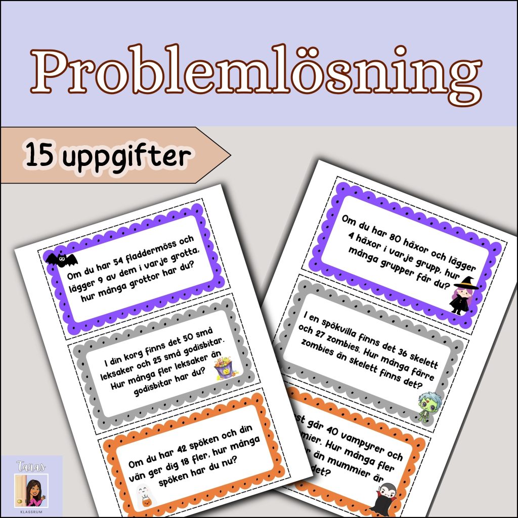 Kluriga problemlösningsuppgifter (Åk 3-4)