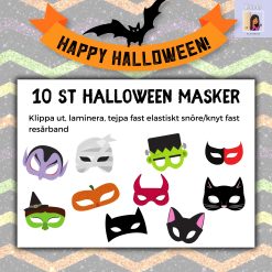Halloween masker (10st)