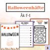 Halloweenhäfte roliga uppgifter